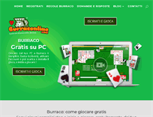 Tablet Screenshot of burraco.com